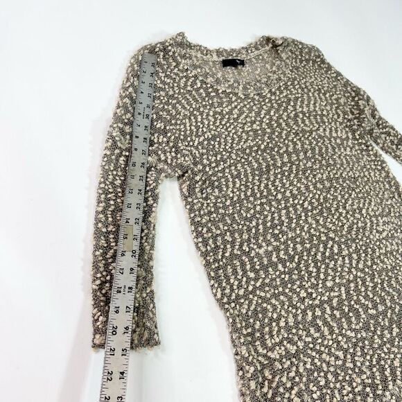 Ryu Top Women's Medium Long Sleeve Knit Wool Blend Lace Trim Stretchy fall - Picture 5 of 10